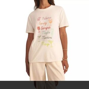 Z Supply Graphic Tee with Colorful Drink Designs